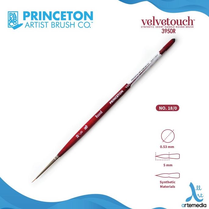 

TERBARUU!! Kuas Lukis Princeton Velvetouch 3950R Round Synthetic Brush SH SALE