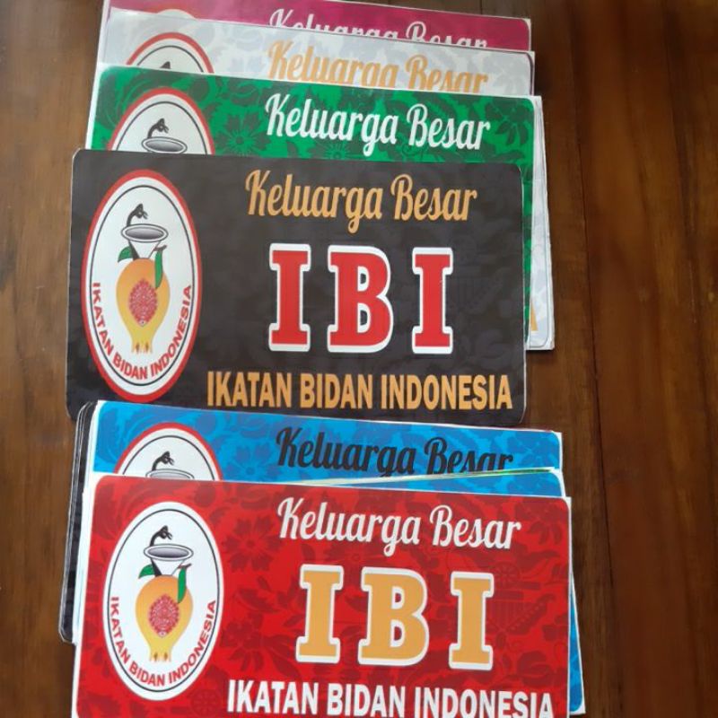 

Sticker logo IBI motif batik IBI
