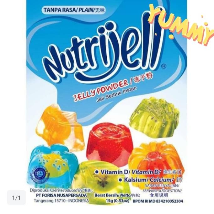 

nutrijell nutrijel plain 15gr 15 gr BERGARANSI Kode 871