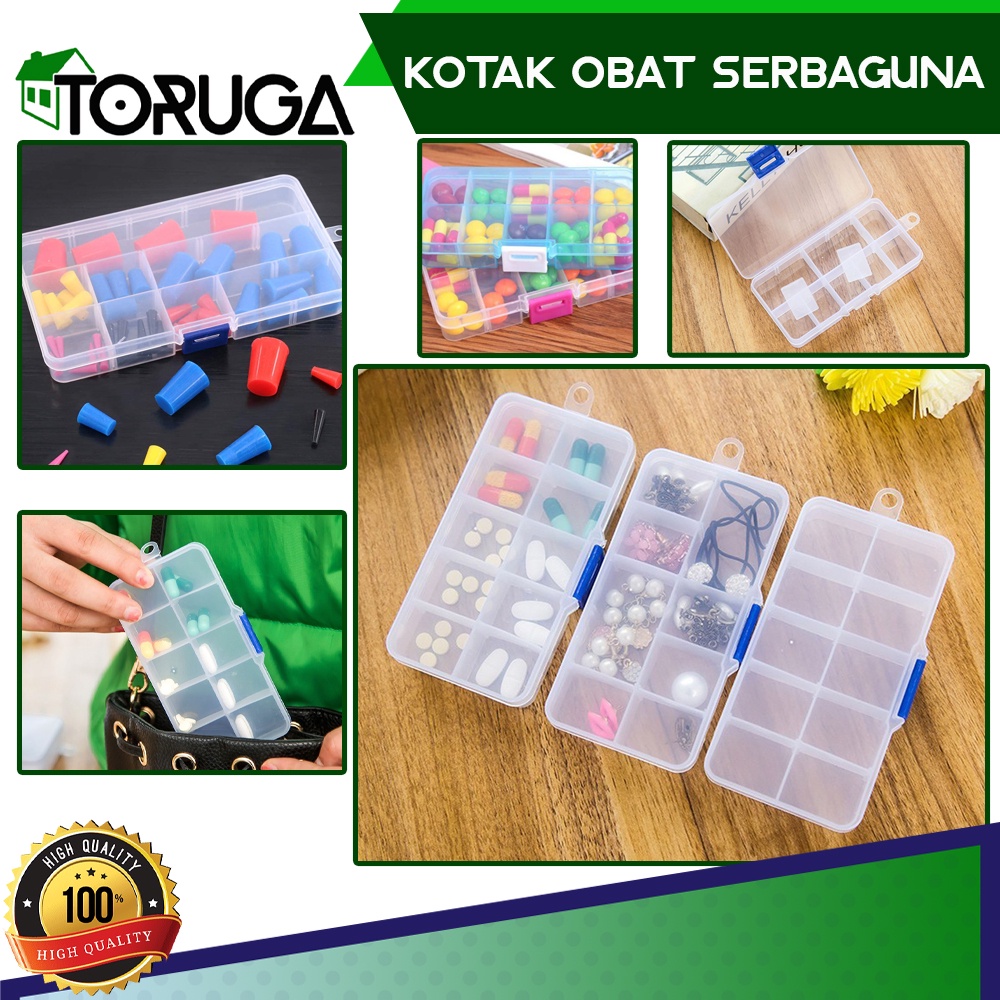 WADAH TEMPAT OBAT/KOTAK PENYIMPANAN PILL TABLET/KOTAK AKSESORIS