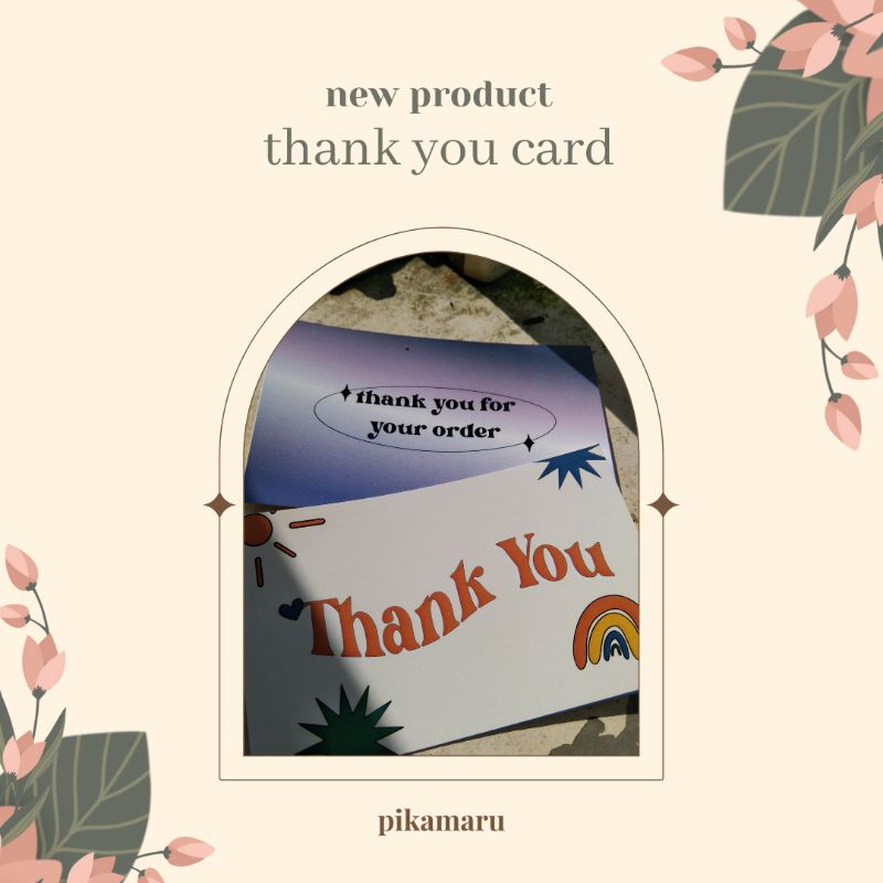 

Thank you card aesthetic murah | KARTU UCAPAN HAMPERS DAN OLSHOP BINGKISAN