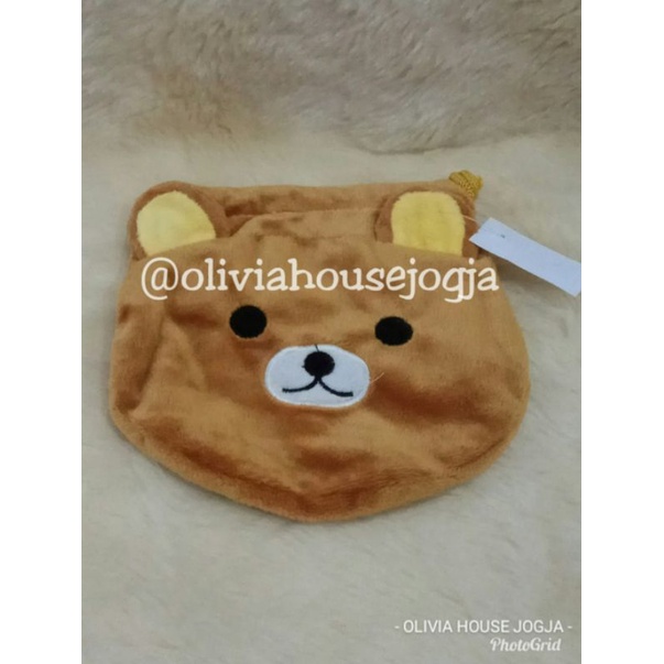 Tas Serut Rilakkuma Pouch Serut Rilakkuma Coklat