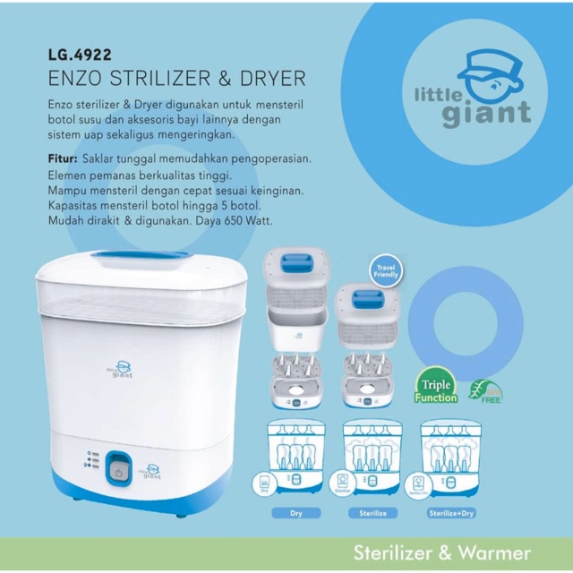 Little Giant Enzo Sterilizer and Dryer LG4922 - Steril Botol