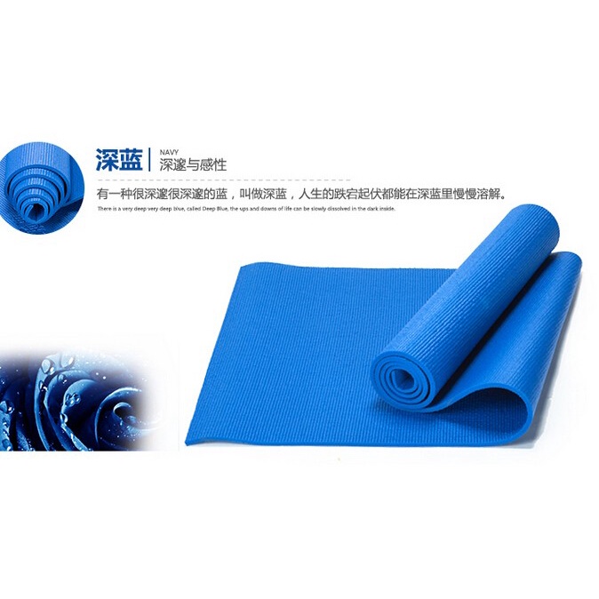 yoga mat matras pilates gym fitness senam alat olahraga kesehatan anti slip plank good quality tebal