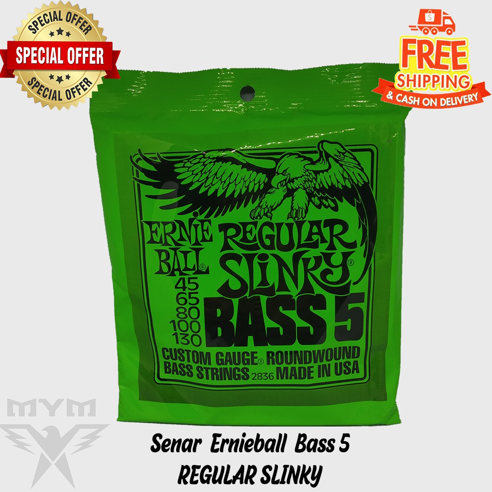 Senar bass 4 dan 5 ernieball