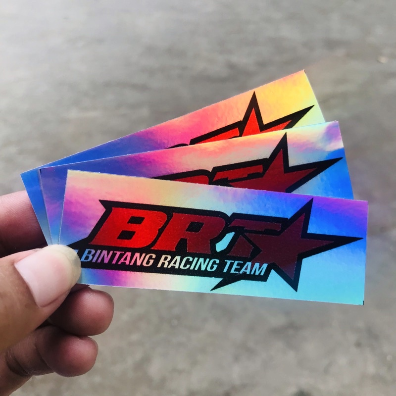 Stiker Motor Racing Hologram Bijian Anti Air - BRT