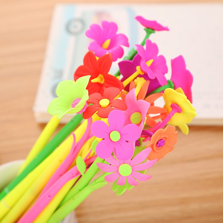 

Selusin Pena Bunga Warna Warni / Pulpen Colorful Flowers