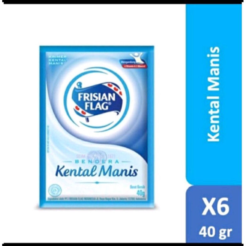 

Susu frisian flag 1 renteng isi 6 sachet