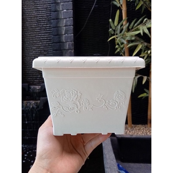 Pot Bunga Kotak 20/Pot Bunga segi 20/Pot Kotak ukuran 20