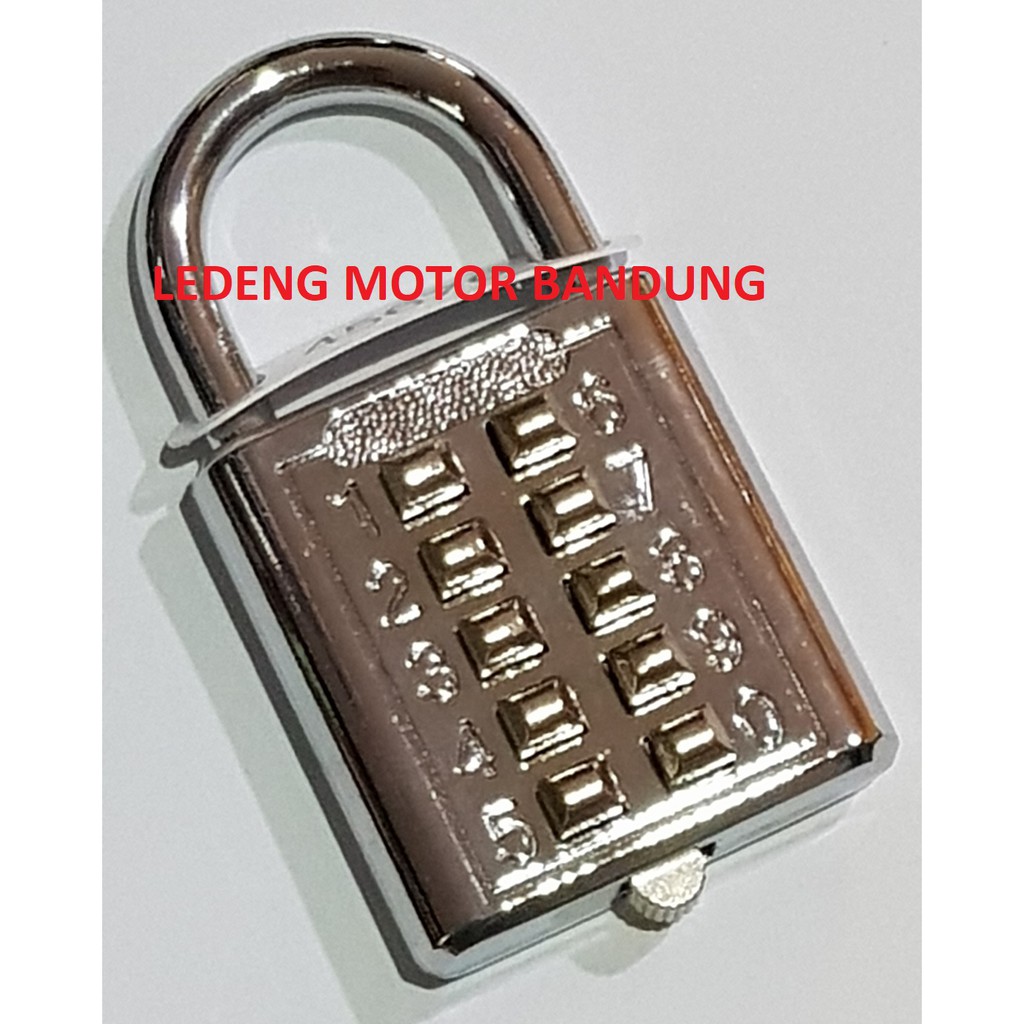 Gembok Pin Kombinasi Angka Nomer Acak Besi 40mm