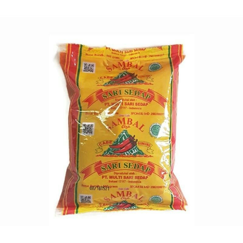 

saos sambel cabe gunung/ sari sedap 500 gr