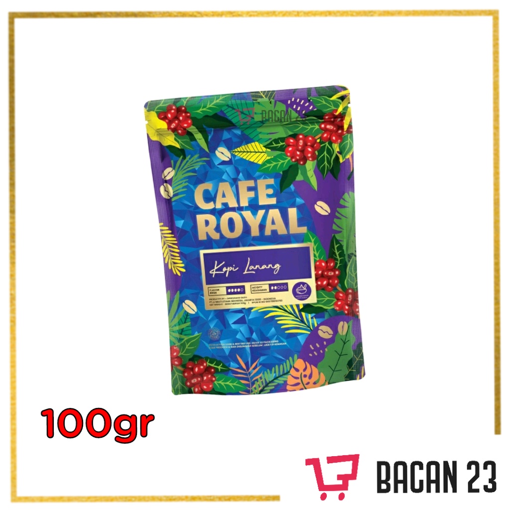 JJ Royal Coffee Kopi Lanang ( 100 gr ) / Kopi Bubuk / Bacan 23 - Bacan23
