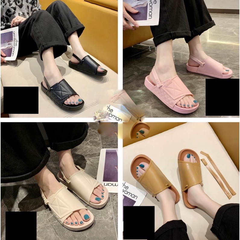 Sepatu Slipper Wanita 2 in 1 Merk M 2027