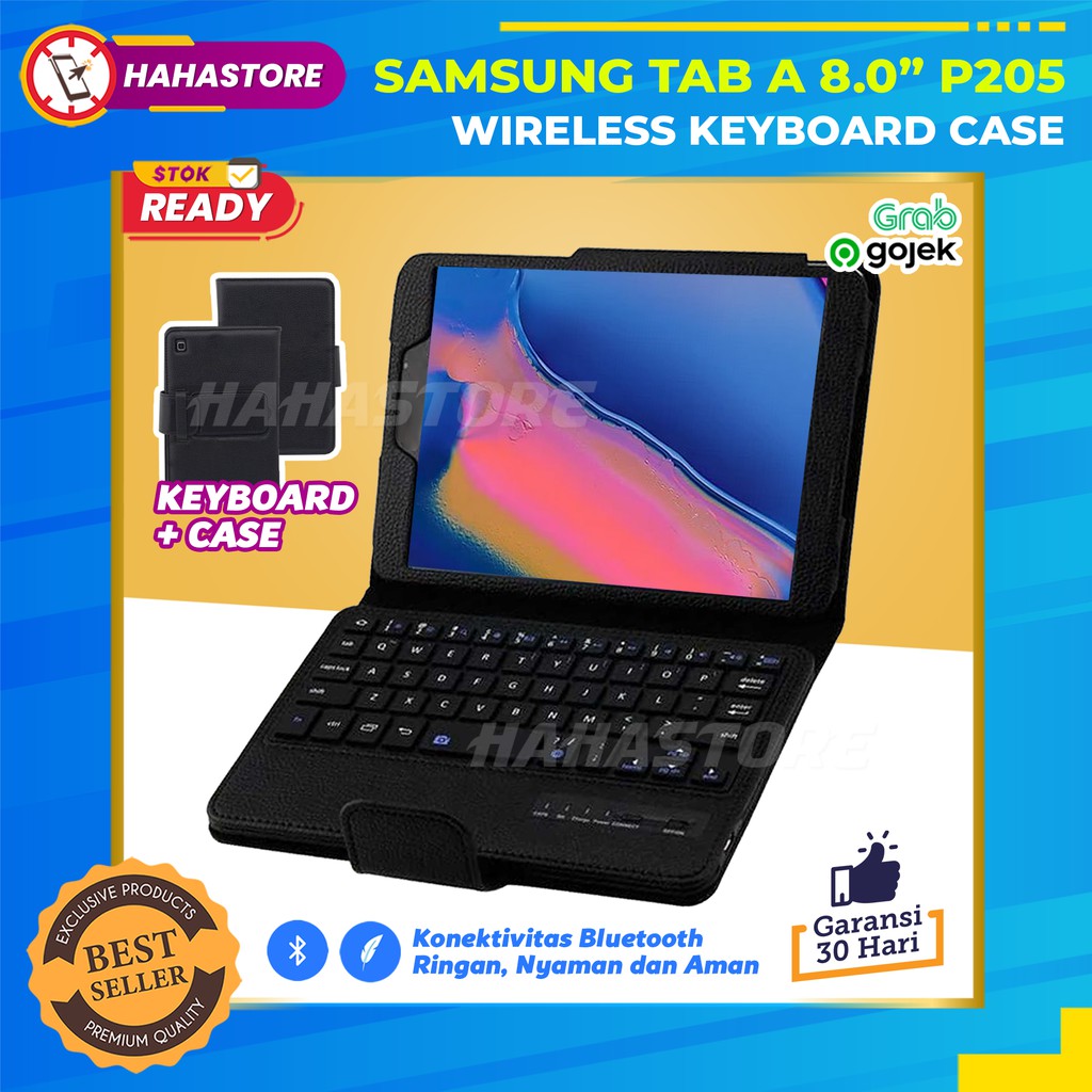 Samsung Galaxy Tab A 8 8.0 A8 inch S Pen P205 P200 Keyboard Bluetooth Flip Stand Case Casing Tablet