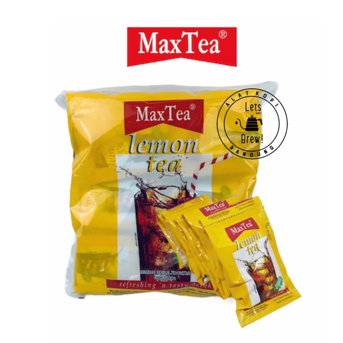 

(BISA COD) MAX TEA LEMON TEA 25GR ISI 30 SACHET / MINUMAN BUBUK RASA LEMON TEA