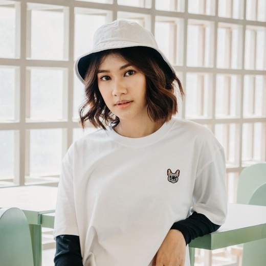 

HOOMAN T-Shirt French Bulldog White UNISEX