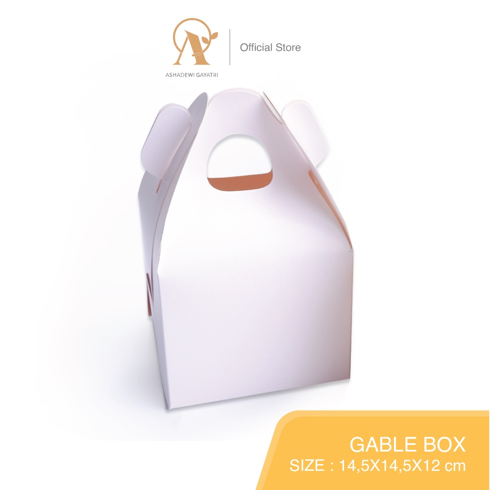 

Ashadewi Gayatri - Gable Box : 14.5 x 14.5 x 12 cm / snack box / hampers / box lebaran / box toples kue