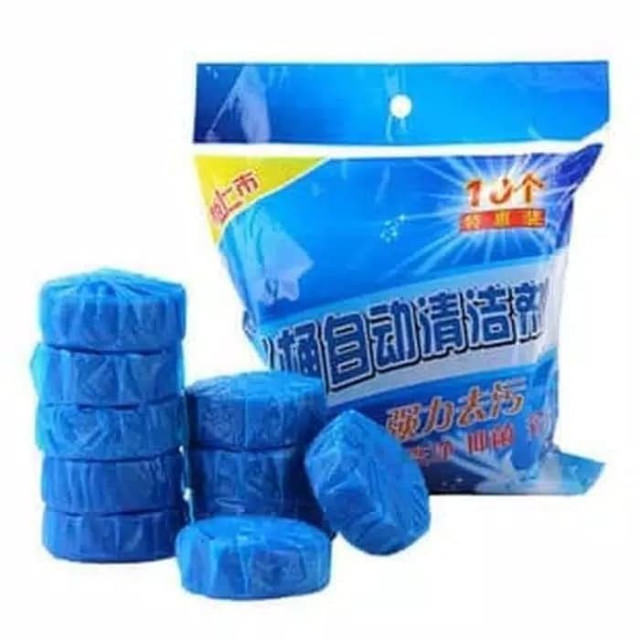 Tablet Biru Pembersih Penyegar Kloset Toilet 50gr Si Biru Pembersih Kloset