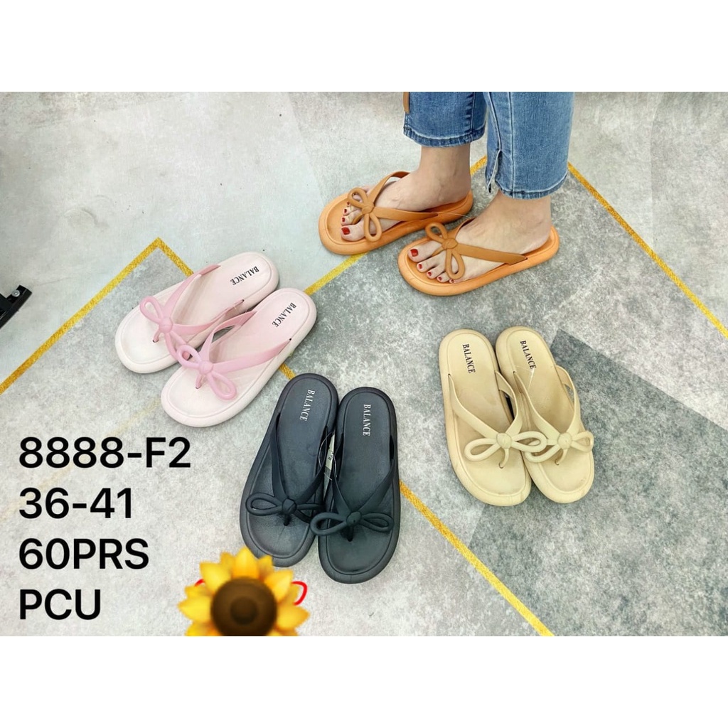 Sandal Karet Jelly Wedges Wanita import Model Terbaru Original Kekinian by AGUNG STYLE Balance 8888-F2