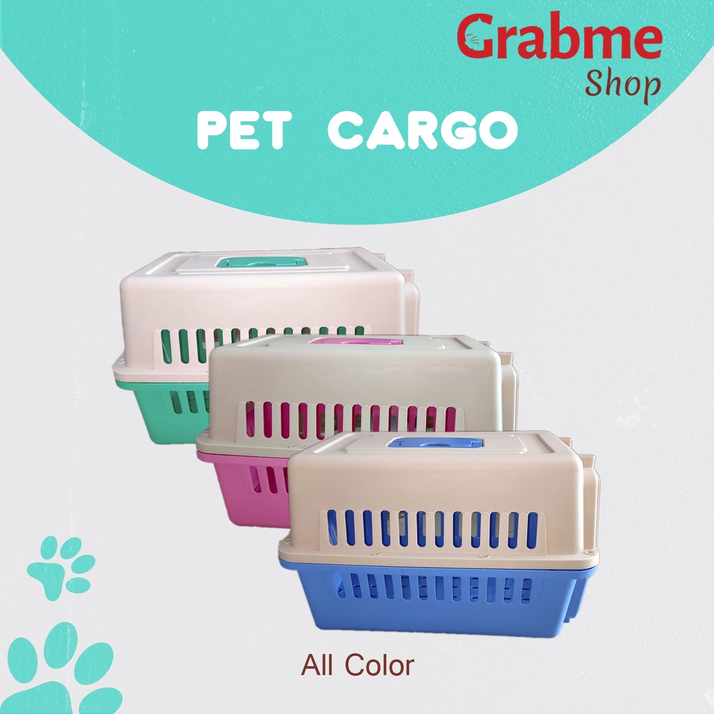 Pet Carrier / Pet Cargo Kucing / Anjing dan Hewan Peliharaan (GRAB GOSEND)