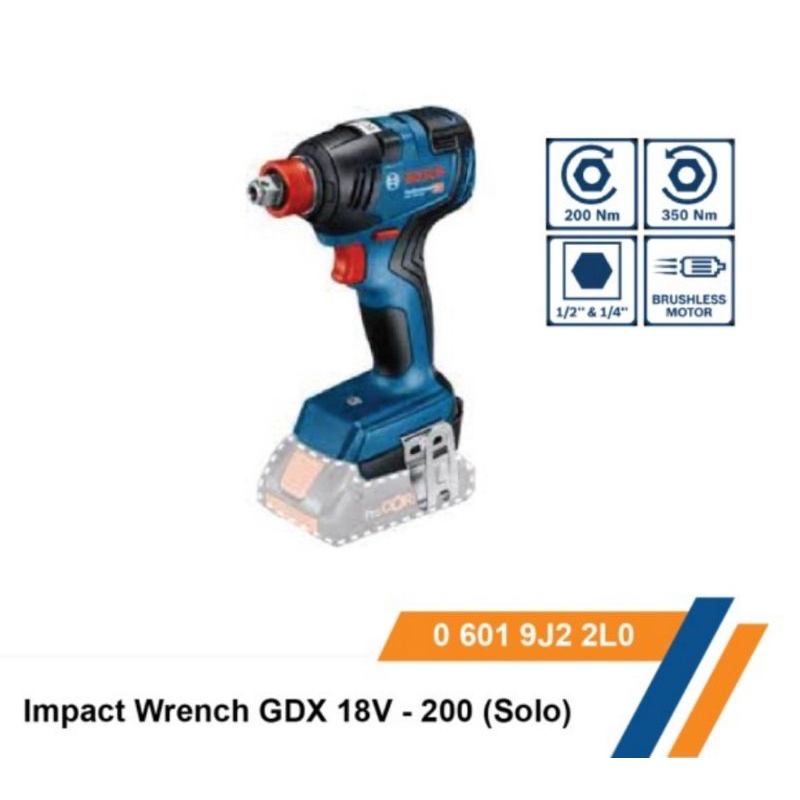 Impact Wrench GDX 18V-200 (Solo) Bosch