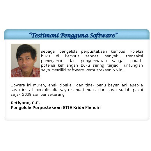 Software aplikasi perpustakaan full versi terlaris