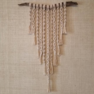  TALI  KATUN  BROKEN WHITE TALI  MACRAME WALL HANGING 