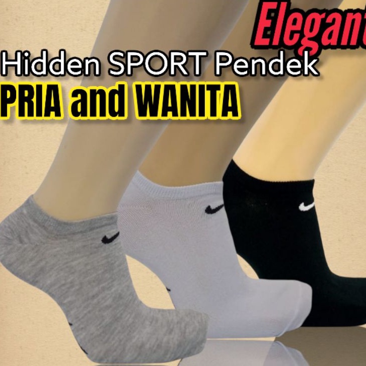 Perpasang Kaos Kaki Mata Kaki Hidden Pria dan Wanita Dewasa