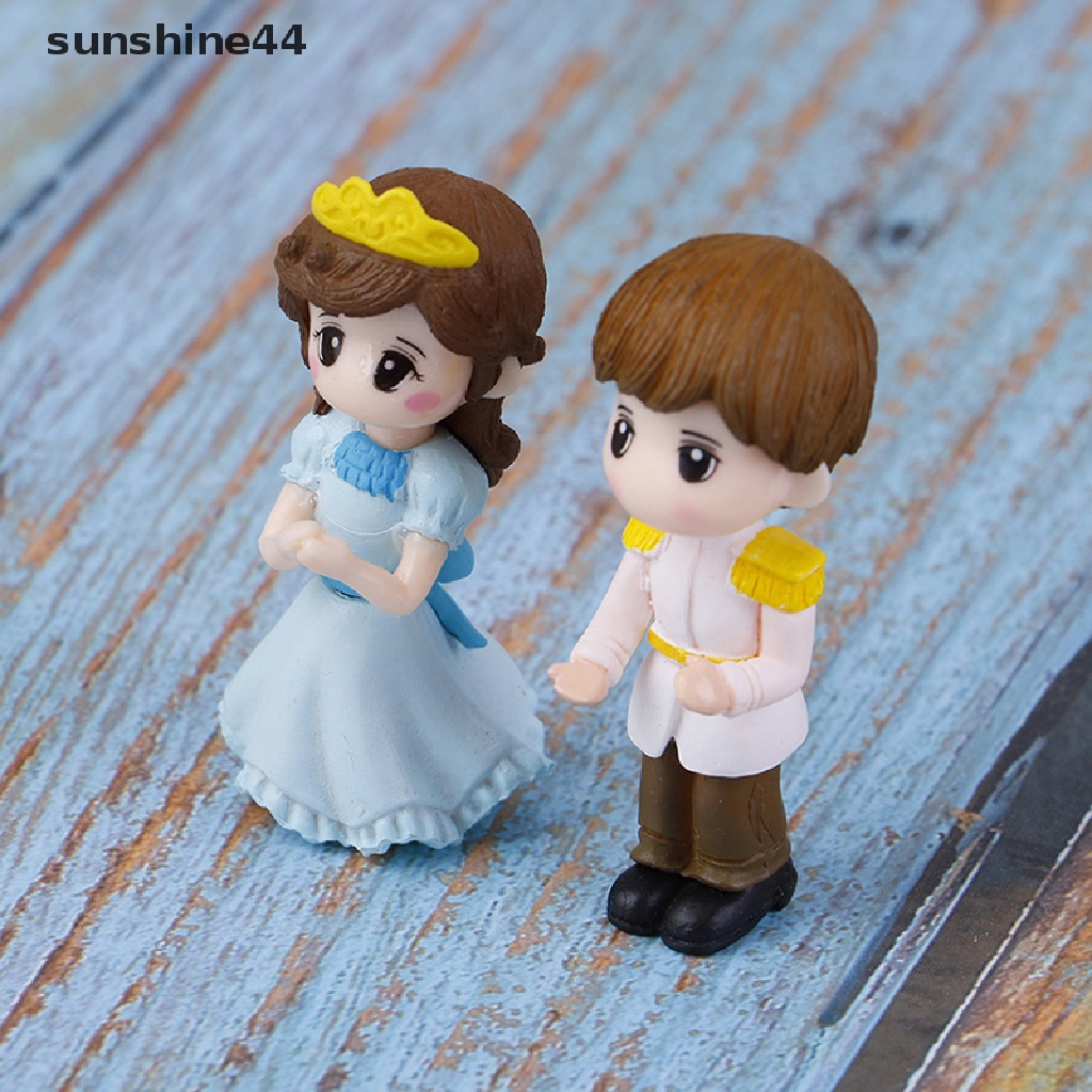 Sunshine 1 Set Miniatur Pasangan / Pria / Wanita Untuk Dekorasi Taman Mini / Lansekap Mikro DIY