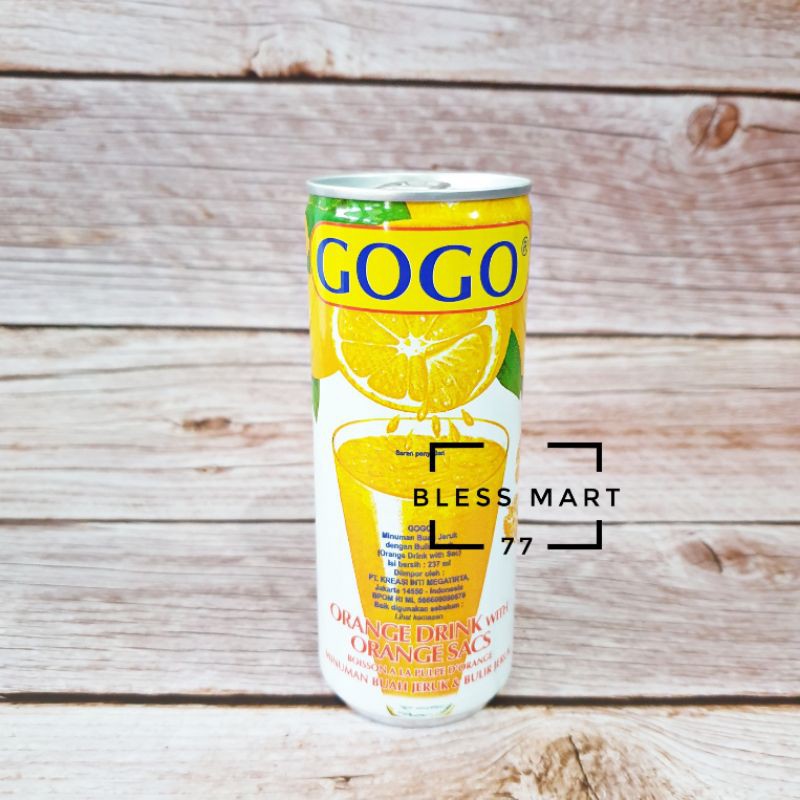 

GOGO Orange Drink With Orange Sacs 237ml Minuman Bulit Jeruk