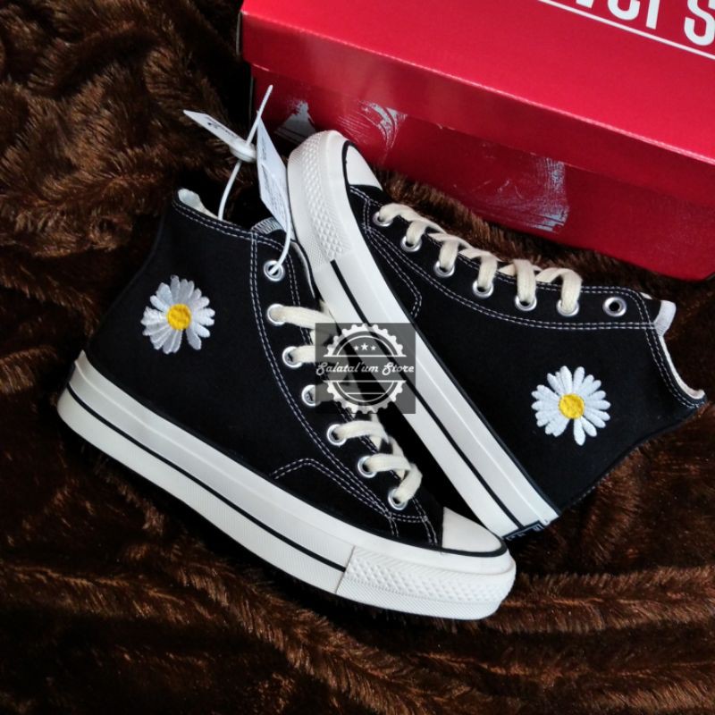 TERBARU CONVERSE PEACE MINUS ONE BLACK HIGH (BISA COD) TERLARIS