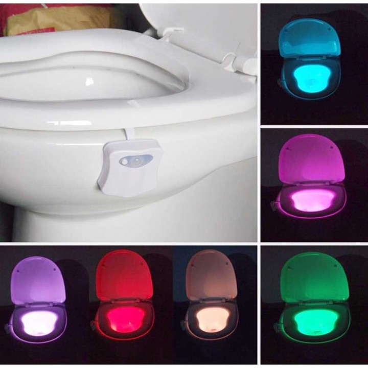 Lampu LED Toilet 8 Warna - Light Sensor