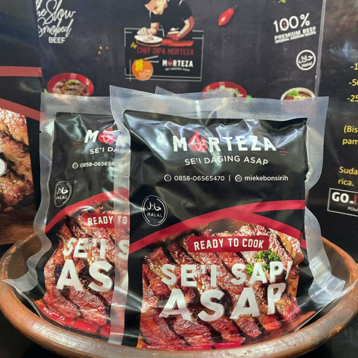 

Sei Sapi Asap Morteza 500 gram lengkap dg sambal - sambal lu'at - BARU