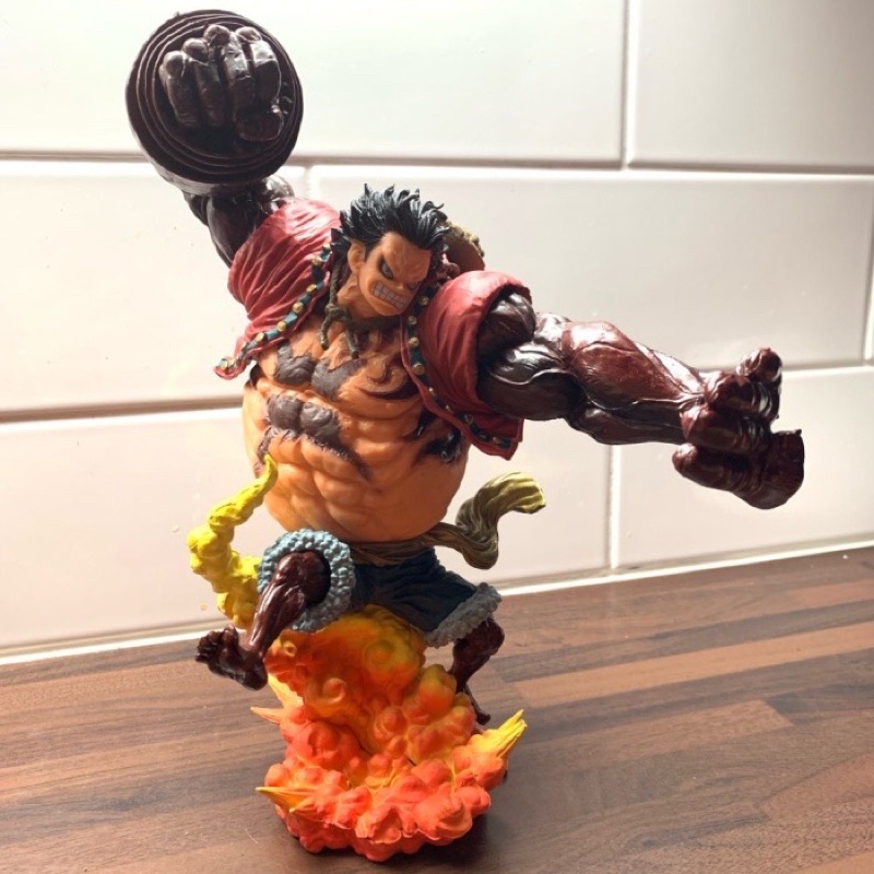 Resin POP Monkey D Luffy Gear 4 Kong Gun Crimson Color Ver. One Piece Figure