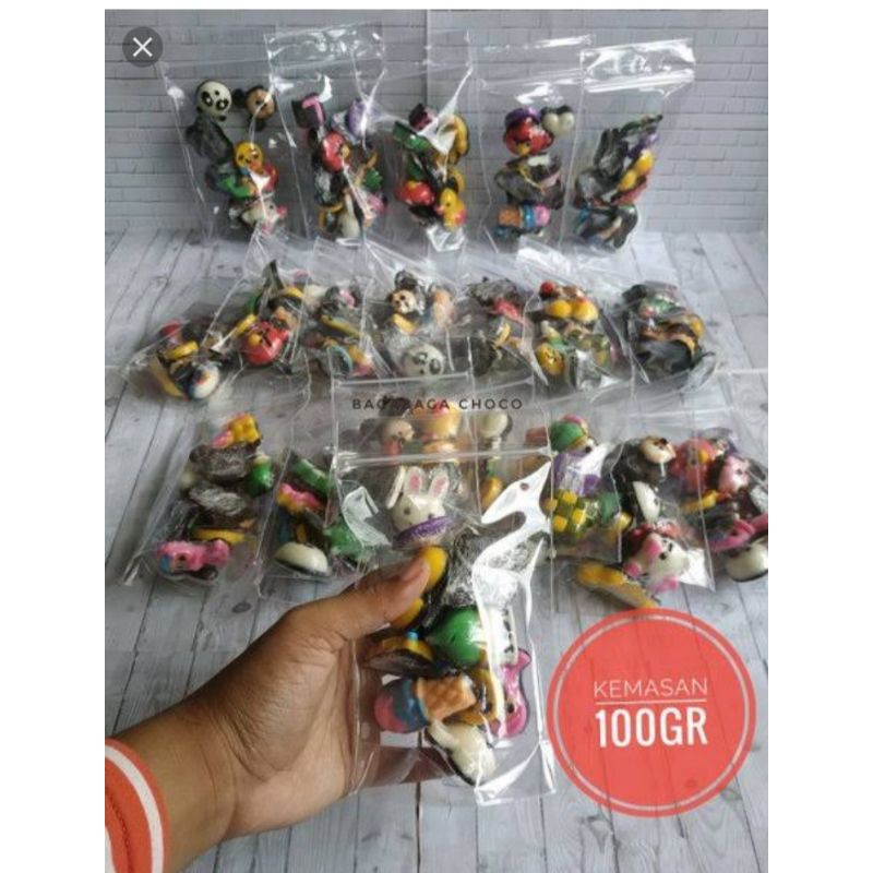 

coklat karakter pouch