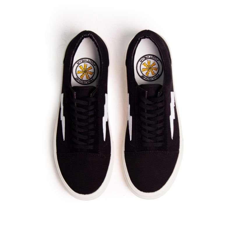 Minusone Footwear - Sepatu Strom hitam putih mono-1