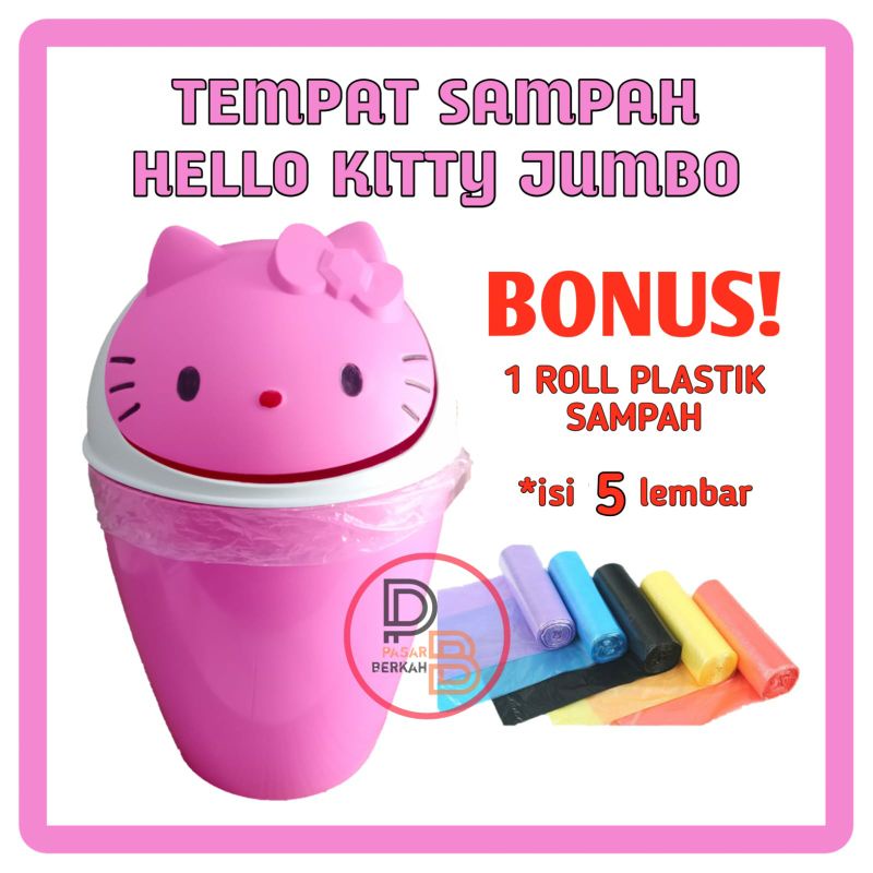 TEMPAT SAMPAH HELLO KITTY - TEMPAT SAMPAH - TEMPAT SAMPAH KARAKTER - TEMPAT SAMPAH MINI - TEMPAT SAM
