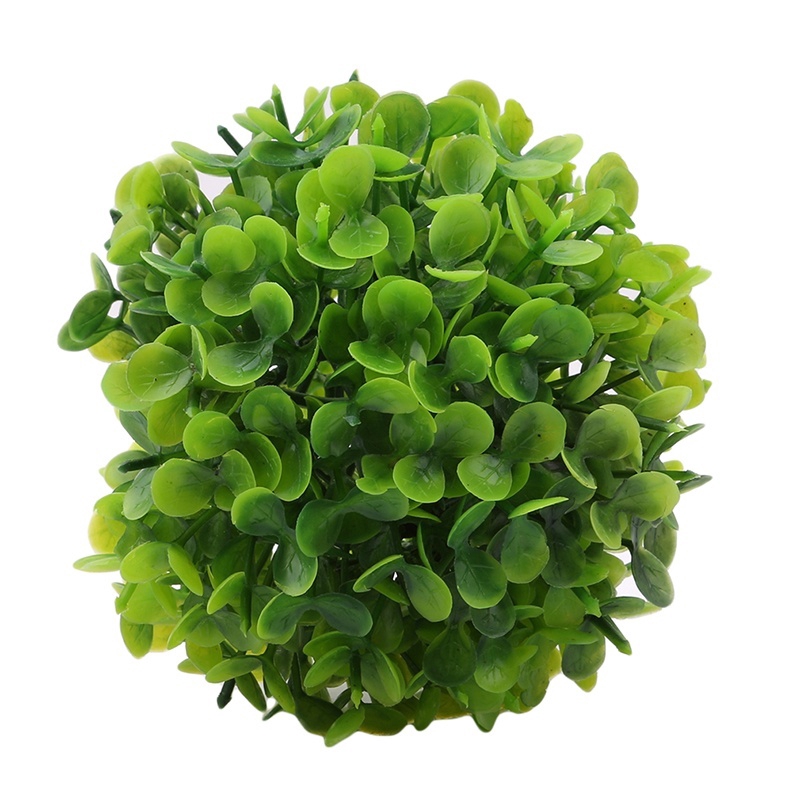 Artifical Plastic Green Grass Ball Plant Hanging Home Decor Shopee Indonesia