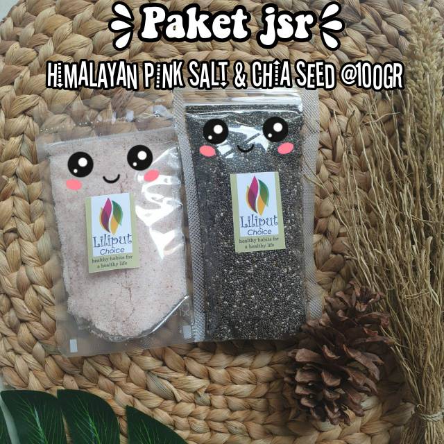 

PAKET JSR Chia seed 100gr & Himalayan Pink Salt 100gr