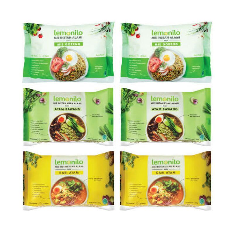 

Lemonilo All varian, Mie Instan Sehat 77g