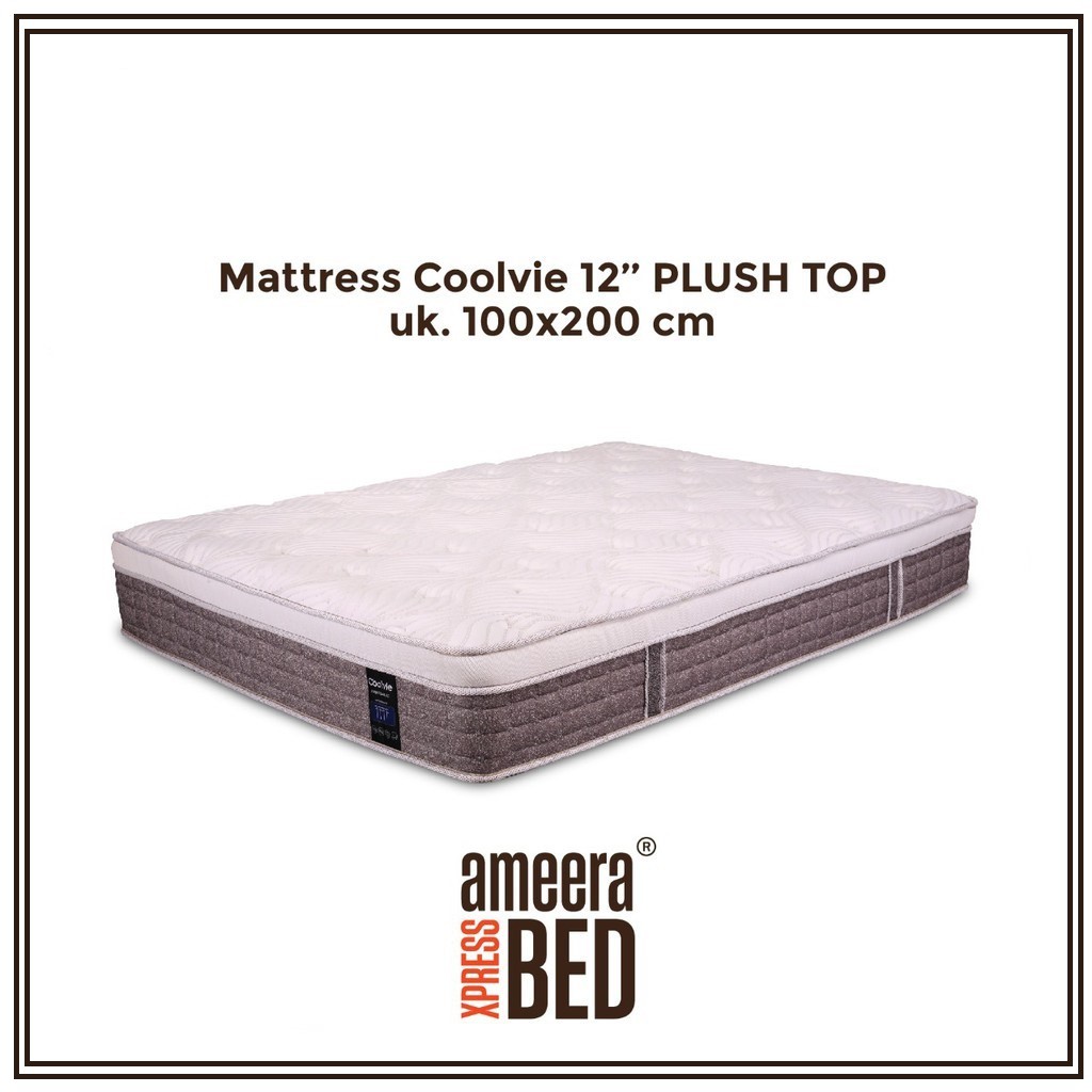 Kasur Spring Bed AMEERA COOLVIE PLUSH TOP 12' Ukuran 100X200