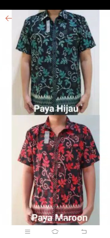 Kemeja Batik Prada Dewasa Lengan Pendek Premium Jumbo