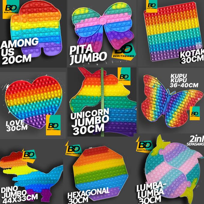 pop it toys jumbo XL besar mainan anak fidget mainan edukasi anak
