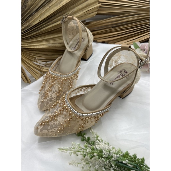 RAFAIzoUTfit -Rachel nude tali sepatu wedding wanita sepatu wanita 5cm tahu