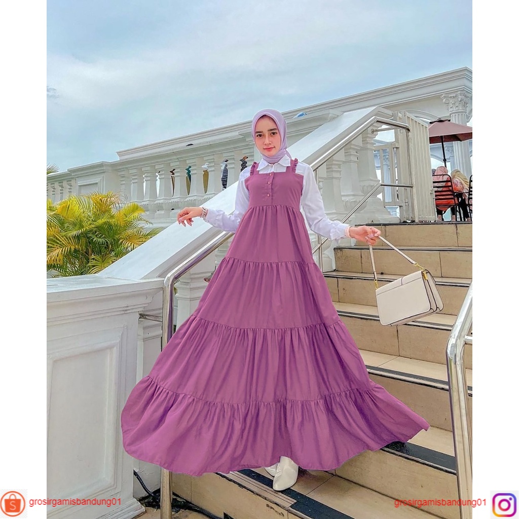 Bidara Dress  Gamis Muslim Wanita Terbaru 2021/2022  Baju Muslim Remaja  Termurah  OOTD Korean Style