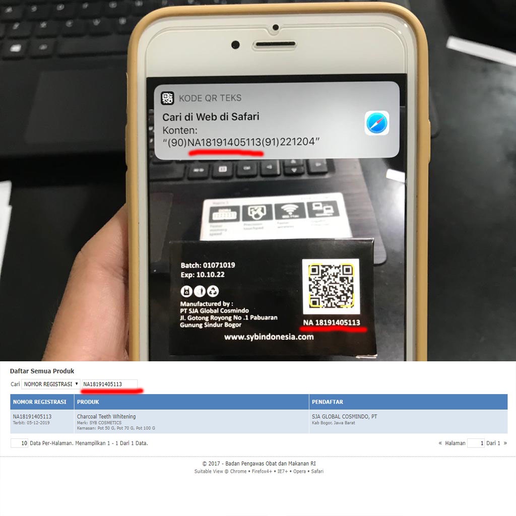 Pemutih Gigi Charcoal SYB Teeth Whitening Charcoal 50gr BPOM Pembersih Karang Gigi Pemutih Gigi Kuning