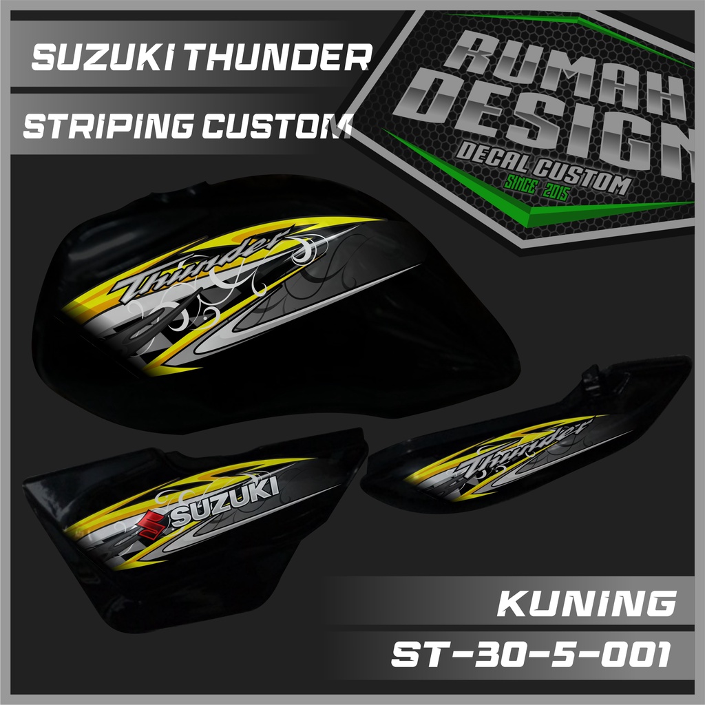 DECAL STICKER STRIPING SUZUKI THUNDER 125 CUSTOM 05