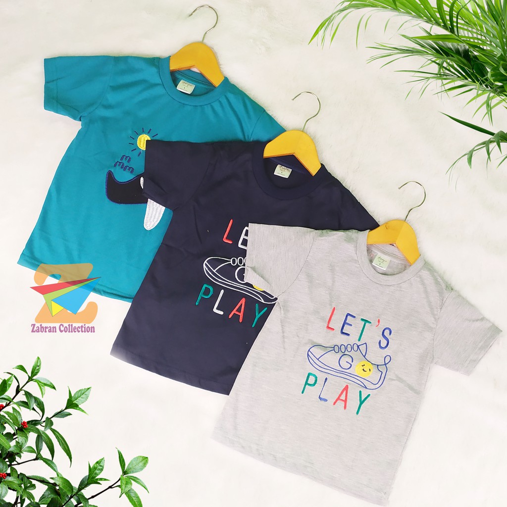 Zabran -  Pilih Warna Kaos Anak Cowok Bordir 1 Sampai 5 Tahun