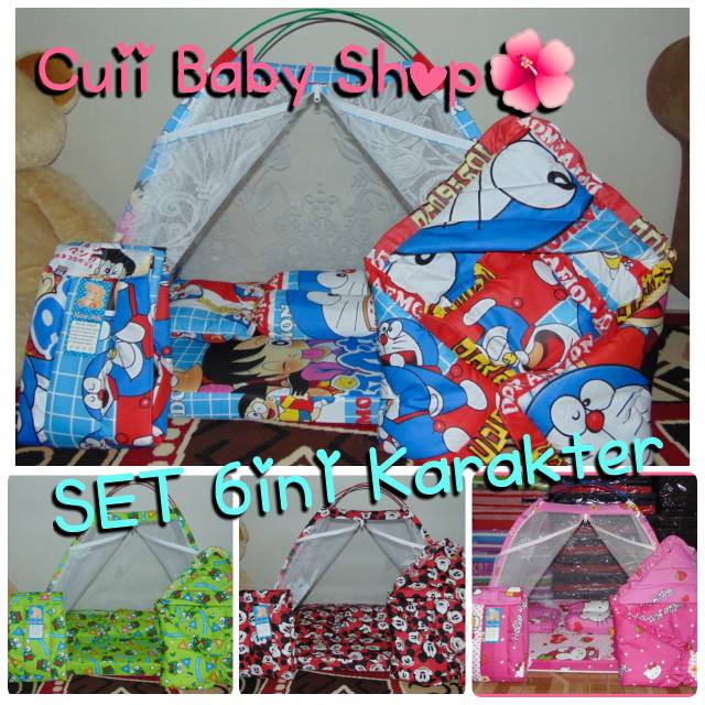 Kasur Bayi Piber SET 6in1 KARAKTER Lengkap dengan Selimut ...