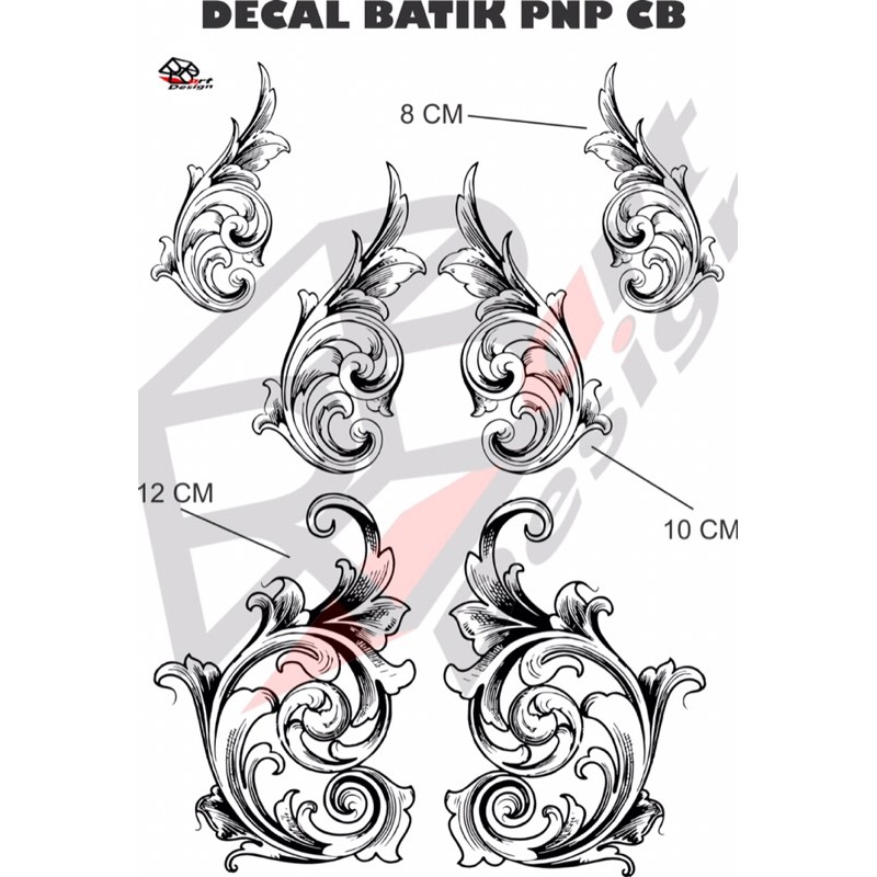 

Kertas Decal motif batik pnp CB uk a4